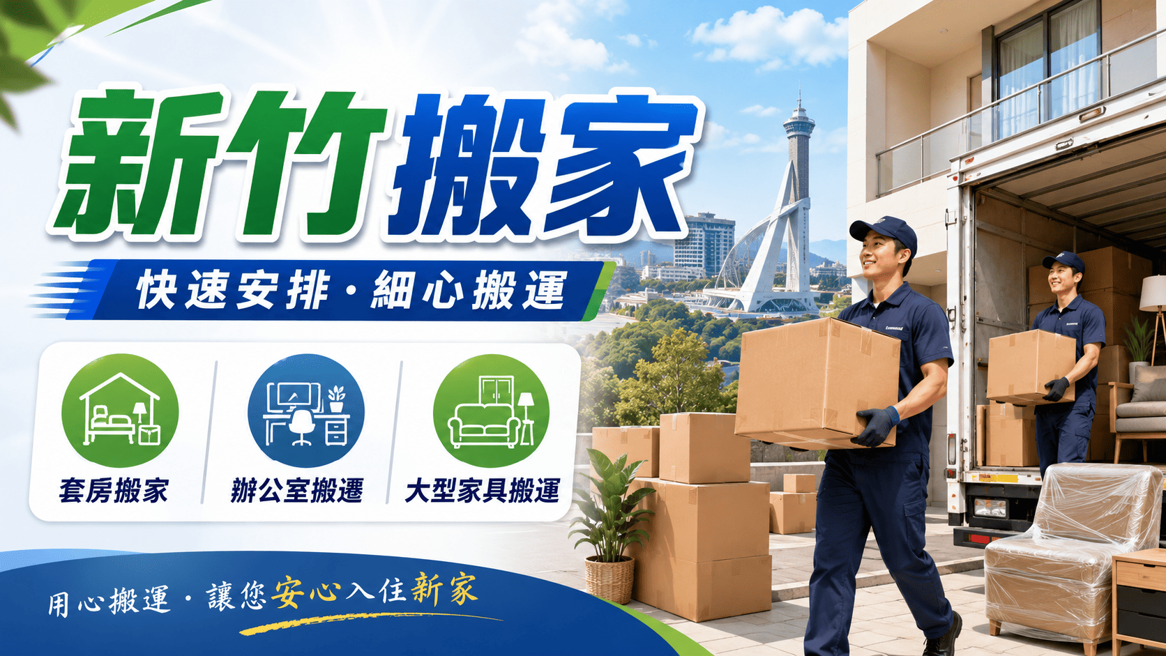 新竹搬家需求很常見,尤其竹科工作調動、租屋換約、學生宿舍搬遷、家庭換屋與跨縣市搬家,都可能需要搬家公司協助。