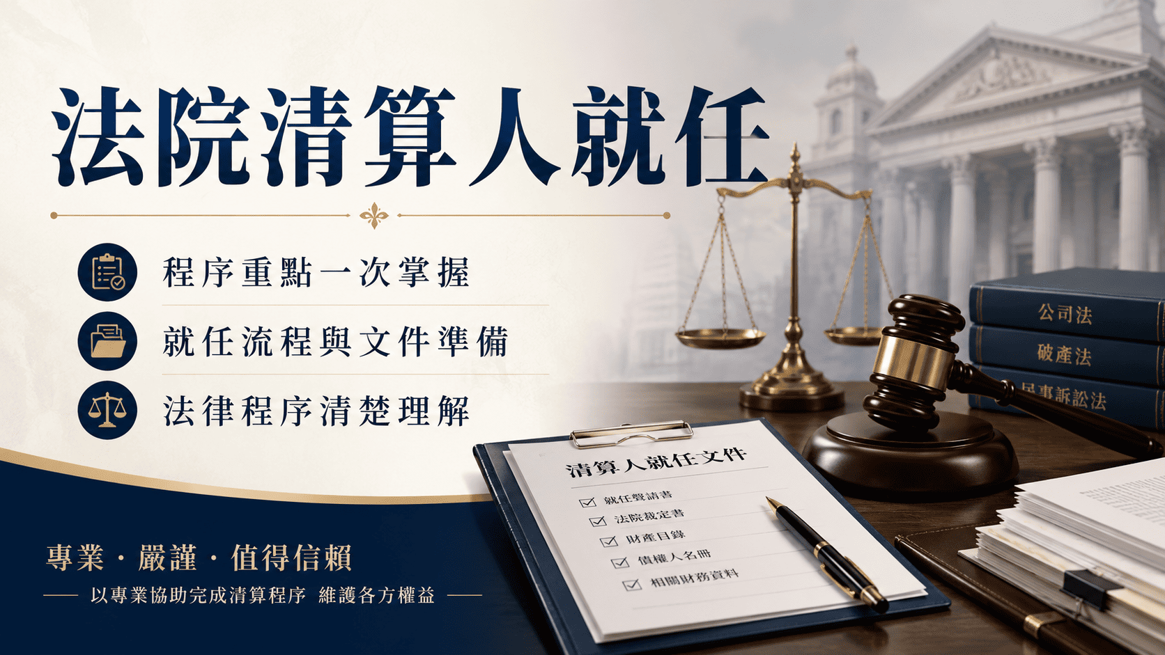 法院清算人就任後,代表公司進入正式清算程序,需要依法接管公司文件