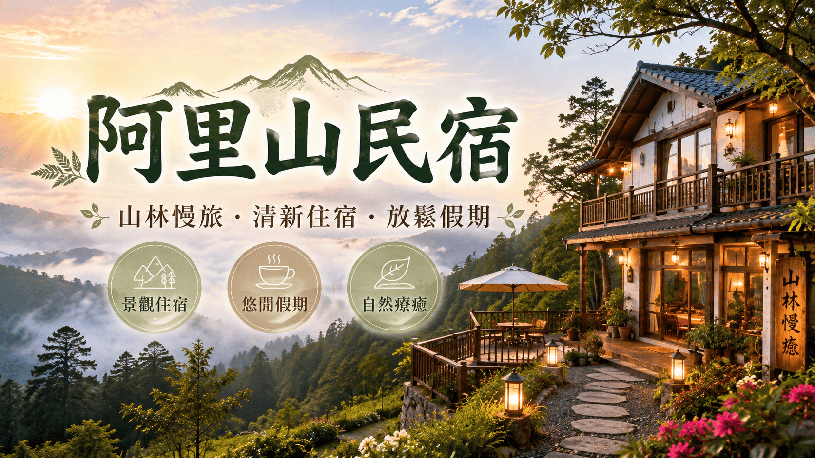 阿里山擁有日出、雲海、森林步道、茶園、櫻花與高山景觀,一年四季都有不同的旅遊特色。規劃阿里山自由行時,除了阿里山國家森林遊樂區內的飯店,也有不少旅客會選擇入住番路、巃頭、石棹及奮起湖周邊民宿,行程安排通常更有彈性,也能感受茶鄉與山林生活。 不過,名稱都叫阿里山住宿,實際位置可能相差數十分鐘以上。選擇民宿時,除了房價與照片,也要確認海拔、交通方式、停車空間、入住時間、餐飲供應、房間設備,以及前往二延平步道、奮起湖或森林遊樂區的路程。
