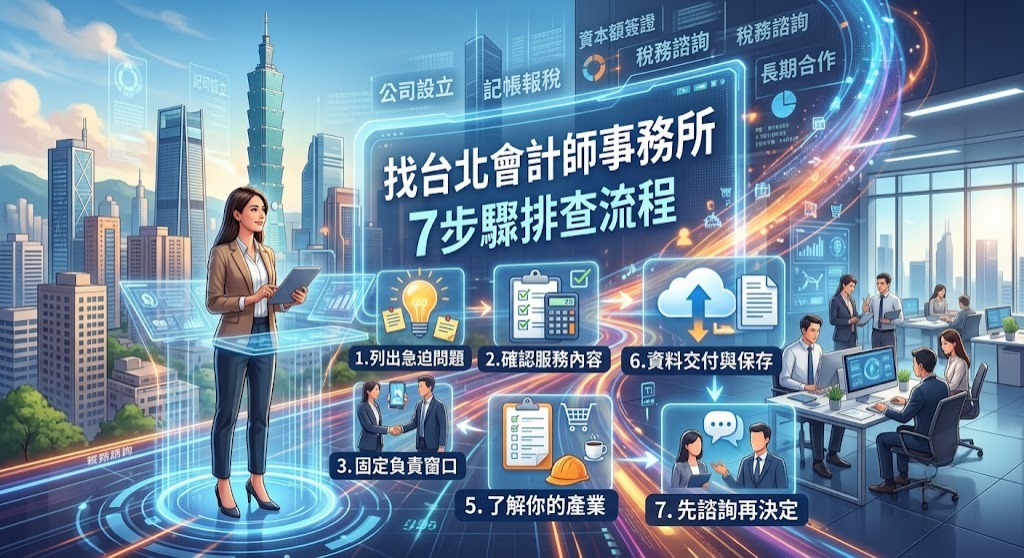 【台北會計師事務所推薦指南】公司設立、記帳報稅、簽證與選擇重點一次看