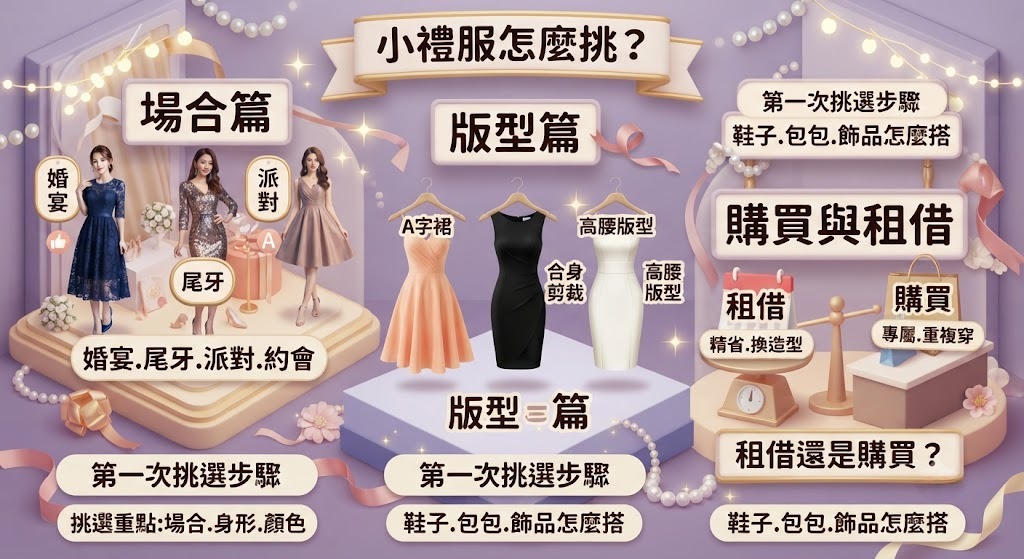 小禮服怎麼挑？從場合、版型到租借與購買一次看懂
