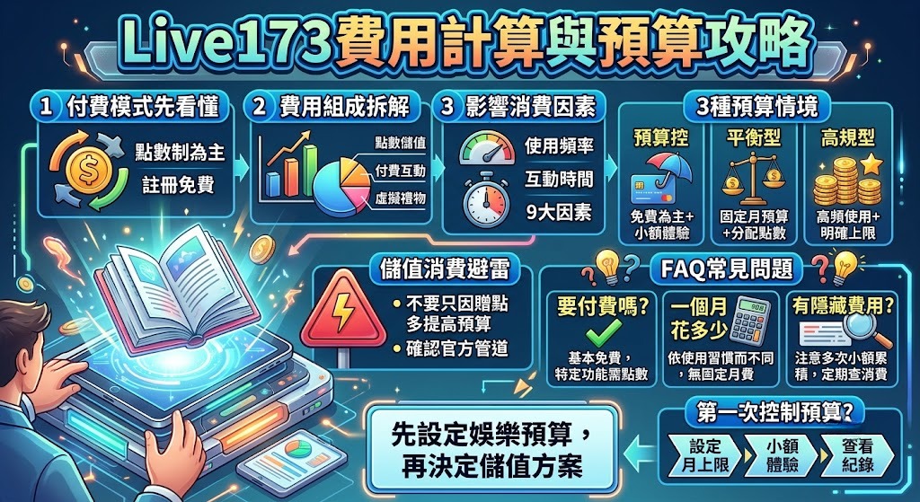 Live173費用怎麼算？點數儲值、付費模式與預算規劃完整解析