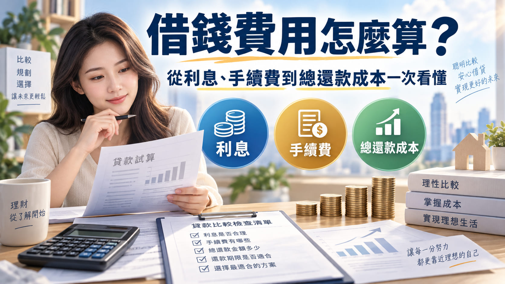 借錢費用怎麼算?從利息、手續費到總還款成本一次看懂